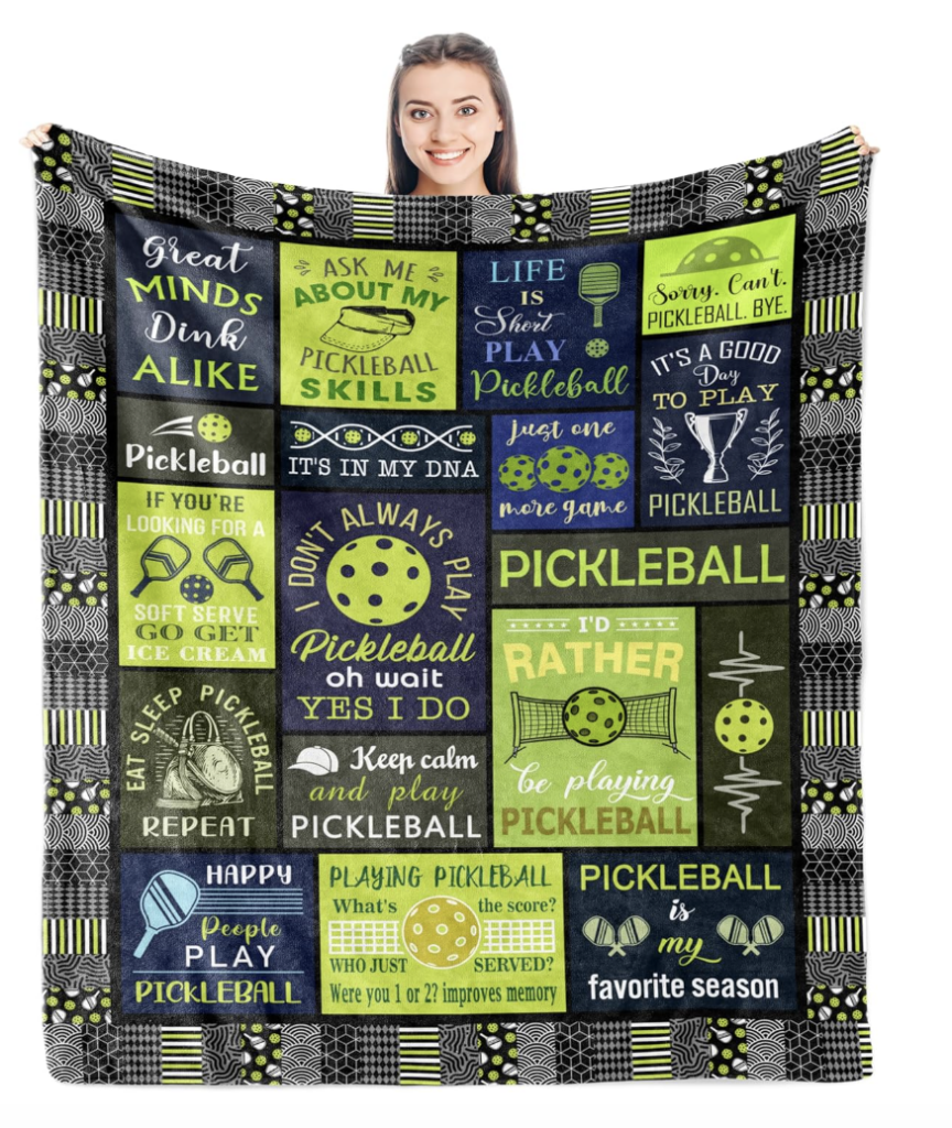 pickleball gifts for women blanket